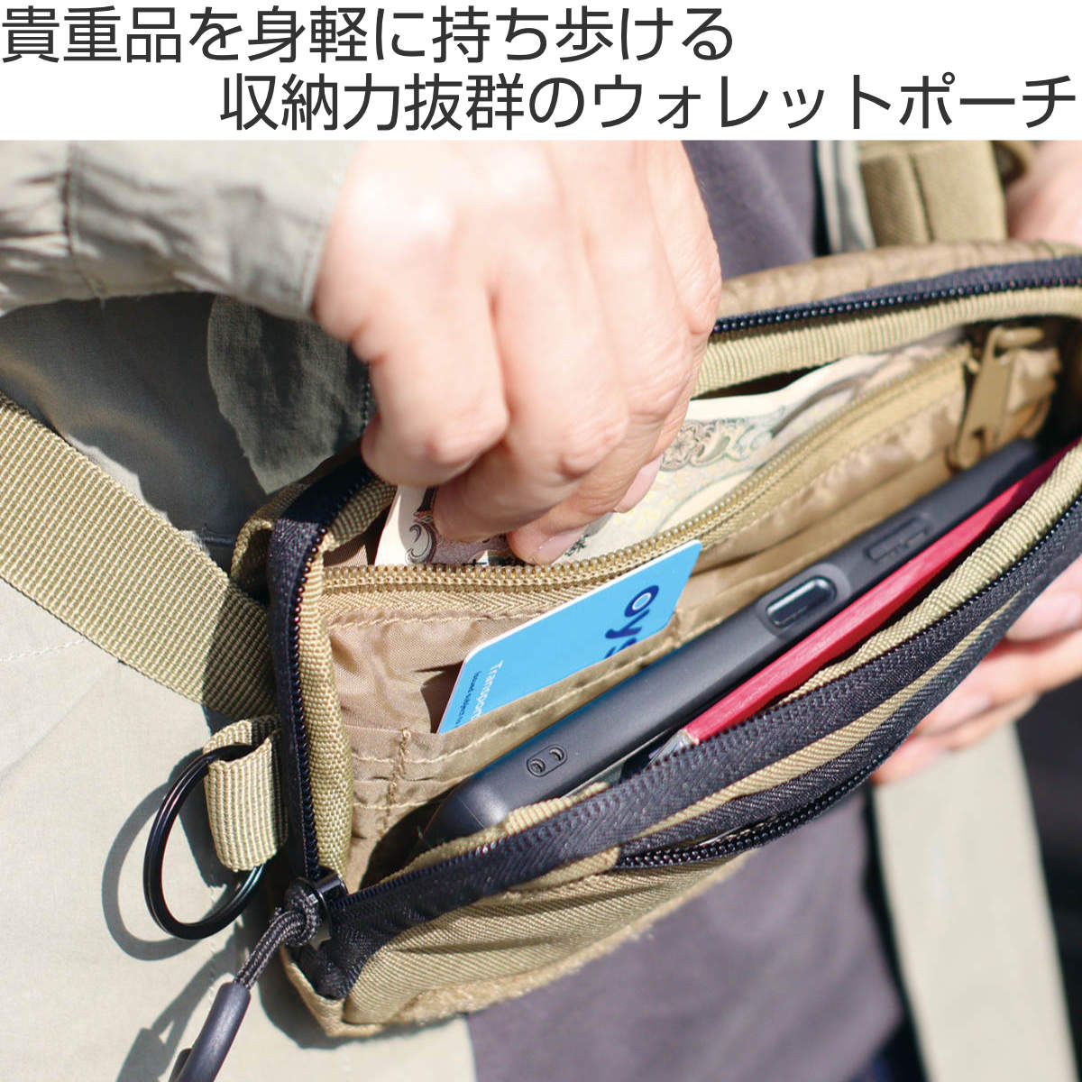 楽天市場】ショルダーポーチ スリングウォレットポーチ ポスト