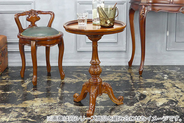 楽天市場】テーブル 高さ60cm ラウンドテーブル 天然木 マホガニー