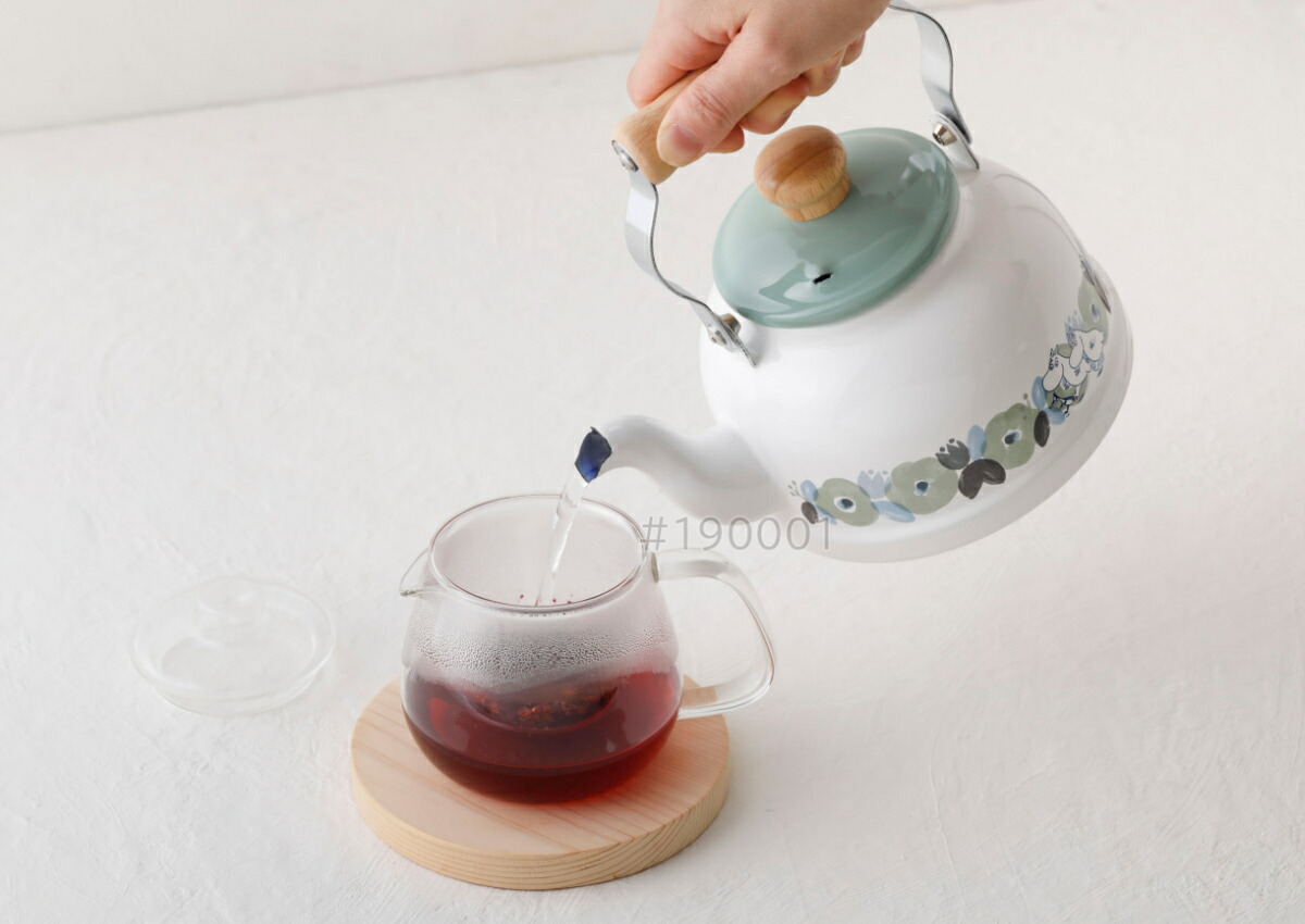 楽天市場】ケトル 1.6L IH対応 ムーミンフラワーガーデン 富士ホーロー