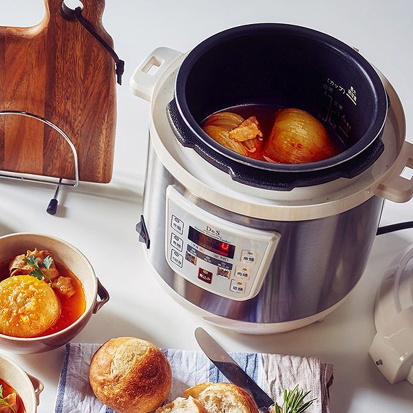楽天市場】D＆S 家庭用マイコン電気圧力鍋 2.5L レシピブック付き STL