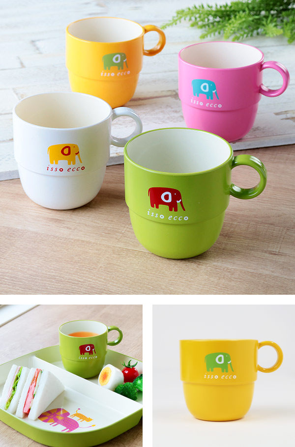 楽天市場】マグカップ 240ml コップ isso ecco Animal 食器 子供用食器
