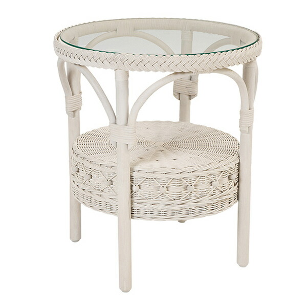 楽天市場】籐 ローテーブル 丸型 ラタン製 fiore 直径50cm （ 送料無料