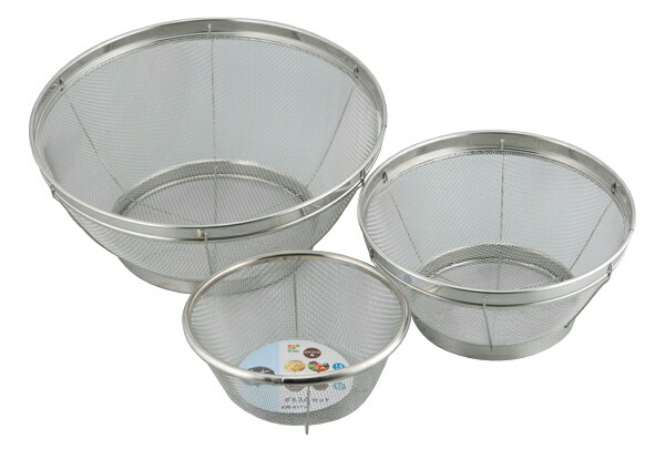楽天市場】ざる 3点セット 14cm 18cm 24cm かちこれ （ ザルセット
