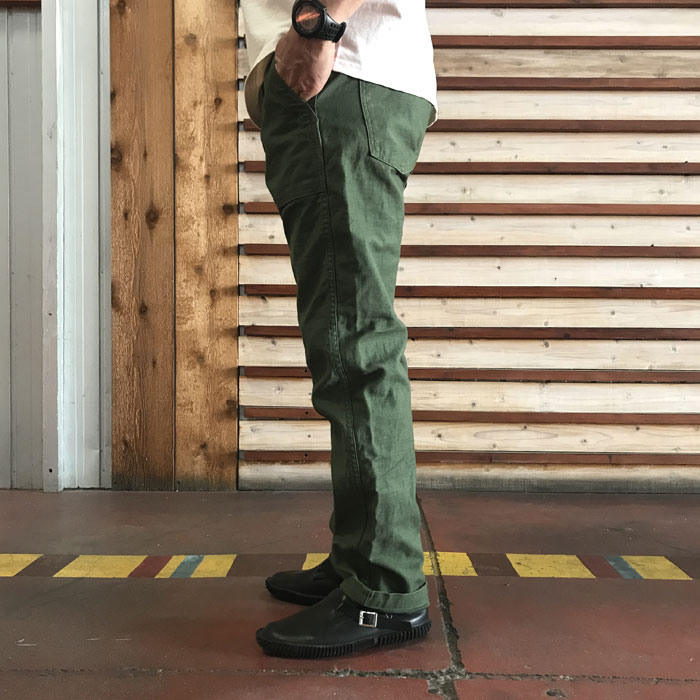 orslow オアスロウ スリムフィットファティーグパンツ ベイカーパンツ