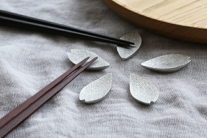 楽天市場】能作 箸置 さくら 5ヶ入 錫 内祝い ギフト 記念品