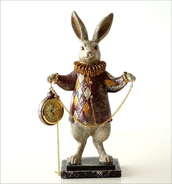 楽天市場】置き時計 置時計 おしゃれ アンティーク かわいい うさぎ