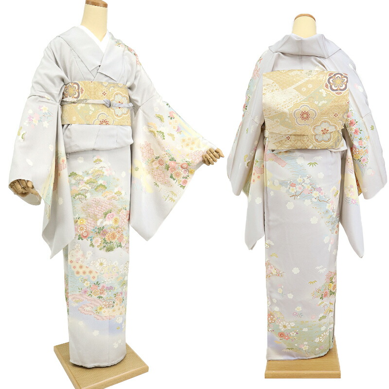 楽天市場】訪問着 未仕立て 正絹 仮絵羽 日本製 吉澤の友禅 京友禅 薄