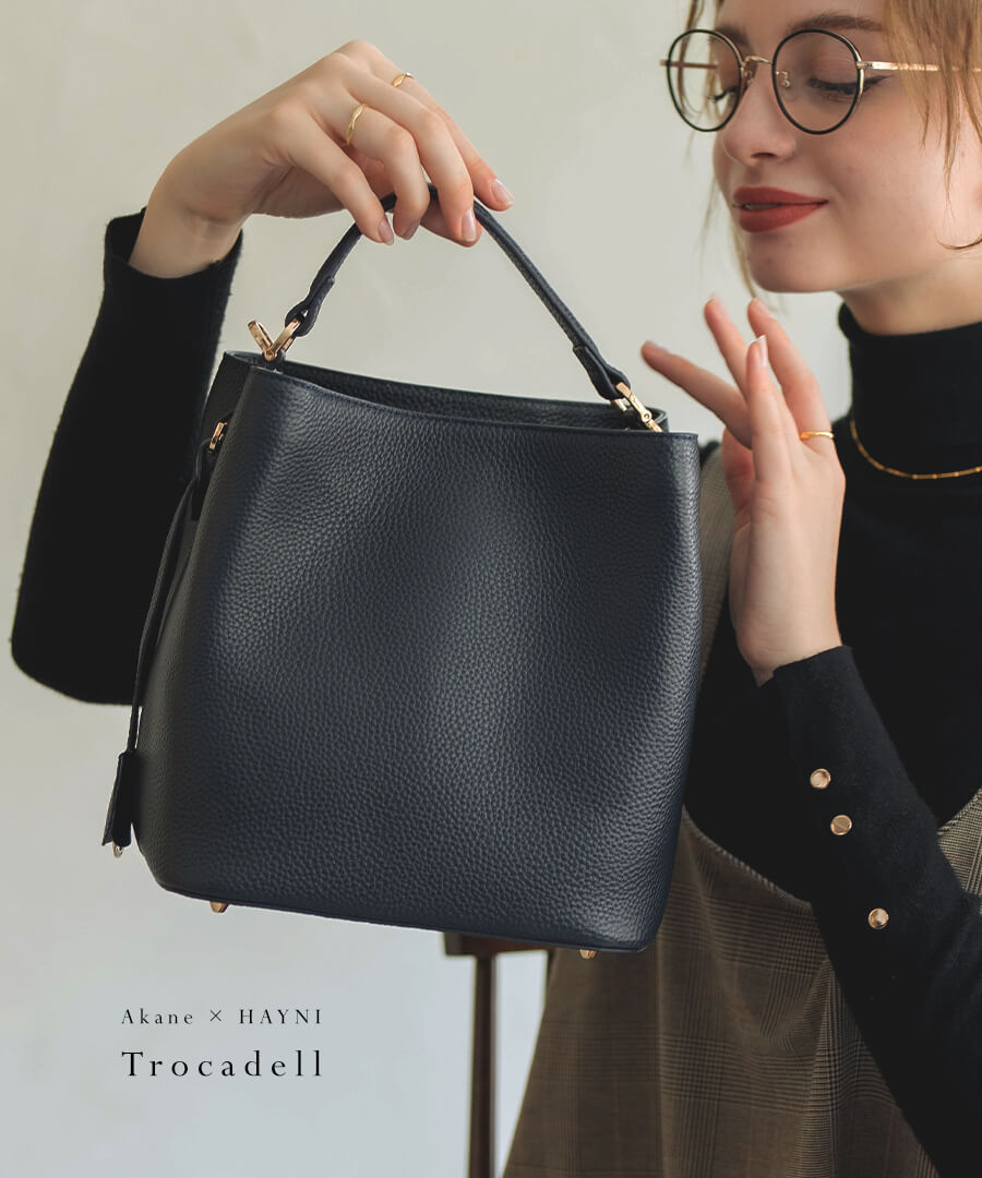 楽天市場】【ネイビー登場】Akaneさん&HAYNIコラボ 本革 ショルダー