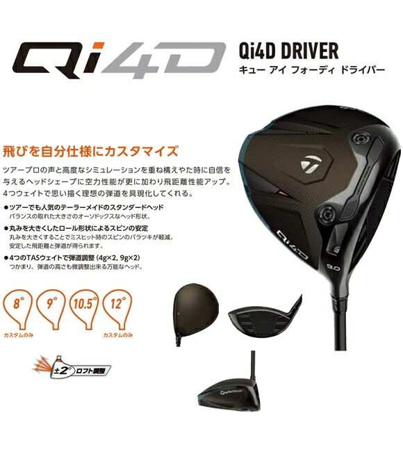 楽天市場】テーラーメイド Qi4D ドライバー 日本正規品 2026 24VENTUS