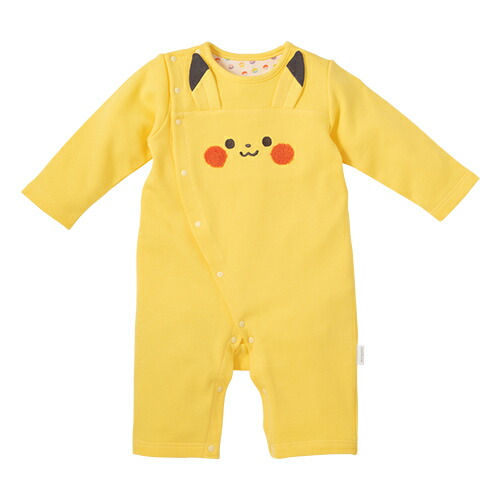 楽天市場】モンポケ 綿100％ ロンパース ピカチュウ 長袖 70-80cm