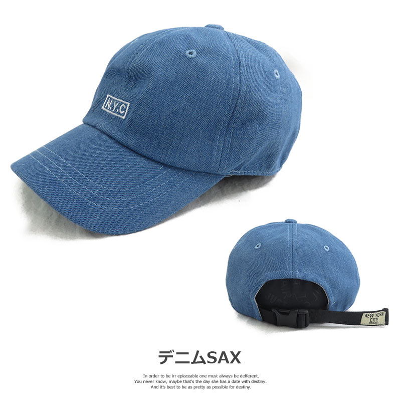 楽天市場】帽子 VS3-073 N.Y.Cボックスロゴ刺繍ローキャップ