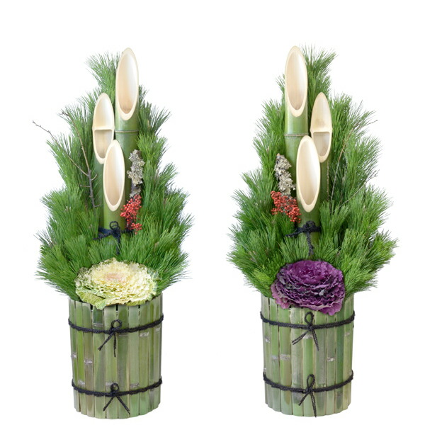 楽天市場】本格 門松 一対「にぎわい」高さ1.2m 120cm 一対 2台 （関西