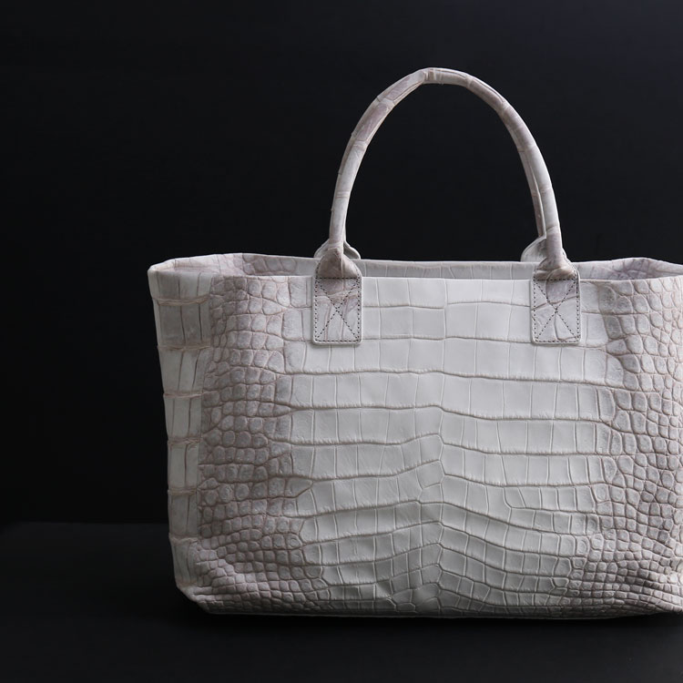 楽天市場】ヒマラヤ クロコダイル トートバッグ ファスナーポーチ付き