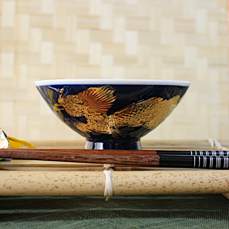 楽天市場】【アウトレット】瑠璃金龍 レトロ 中平 お茶碗 ※タイプ2種