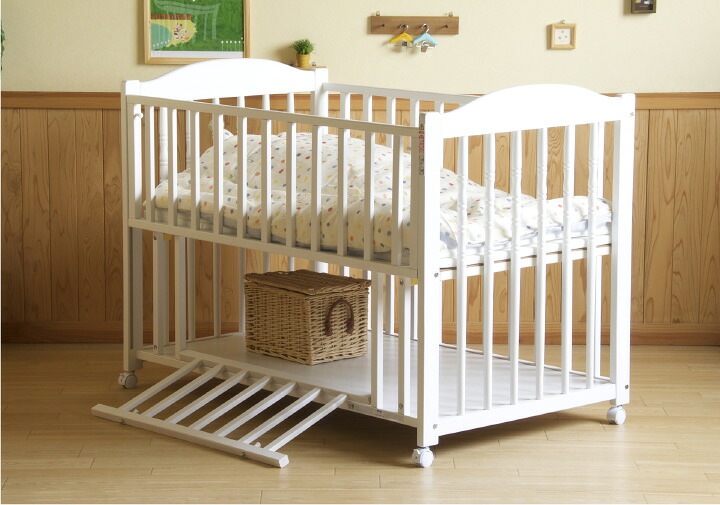 石崎家具　スリーピー　エリーゼ　ホワイト⭐️ベッドガード布団、バウンサー、沐浴槽付 楽天市場】日本製 ベビーベッド 「エリーゼ【B品／アウトレット