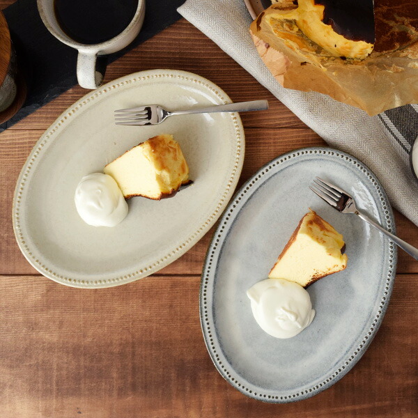 楽天市場】プレート おしゃれ ドット オーバルプレート 24cm 陶器 大皿