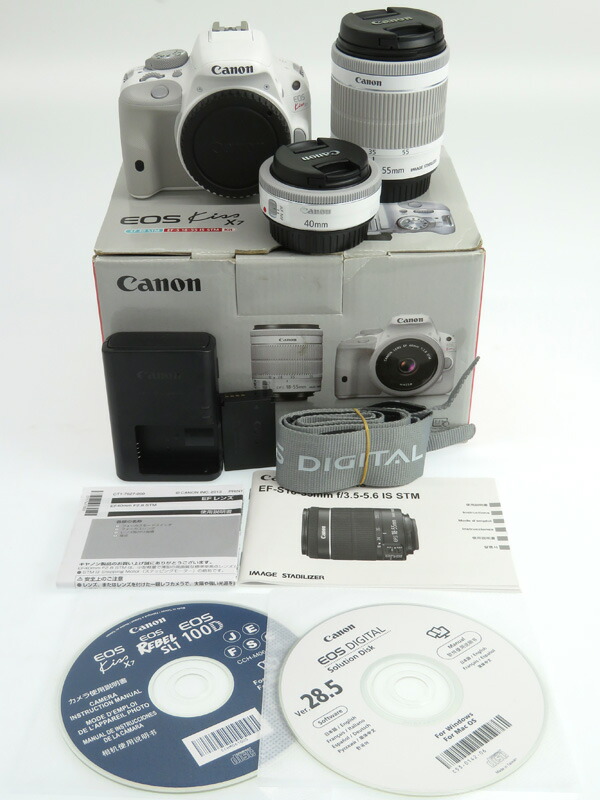 Canon】キヤノン『EOS Kiss X7 ダブルレンズキット2』KISSX7WH-WLK2