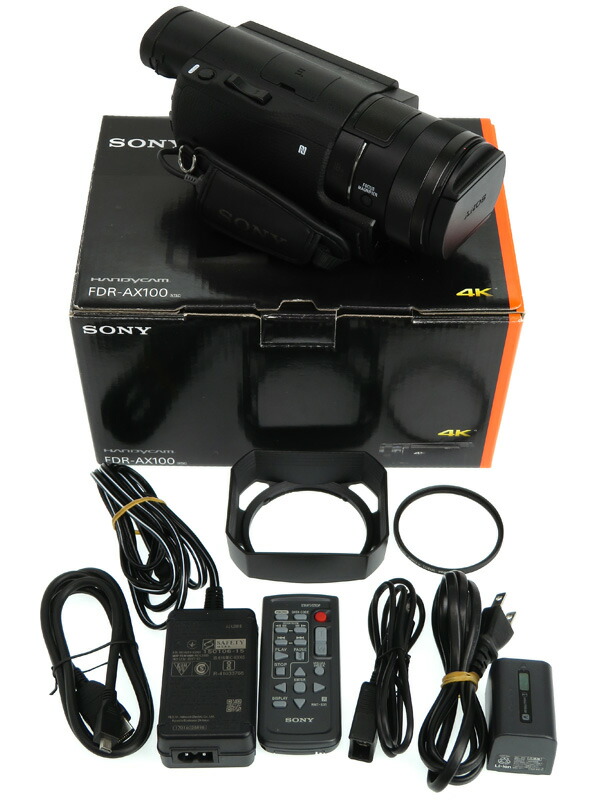 SONY】ソニー『4Kハンディカム』FDR-AX100 広角29.0mm 光学12倍ズーム