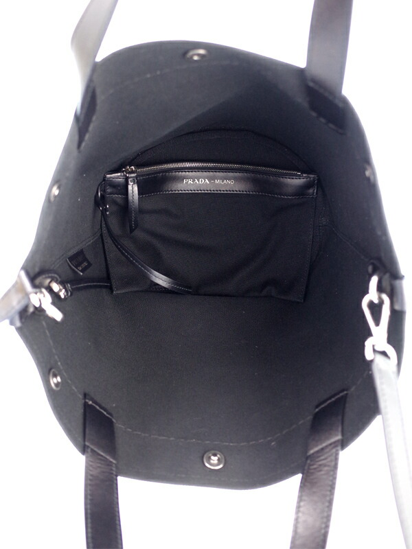 PRADA】プラダ『デニム バケツ型 2WAYトートバッグ』レディース 2WAY