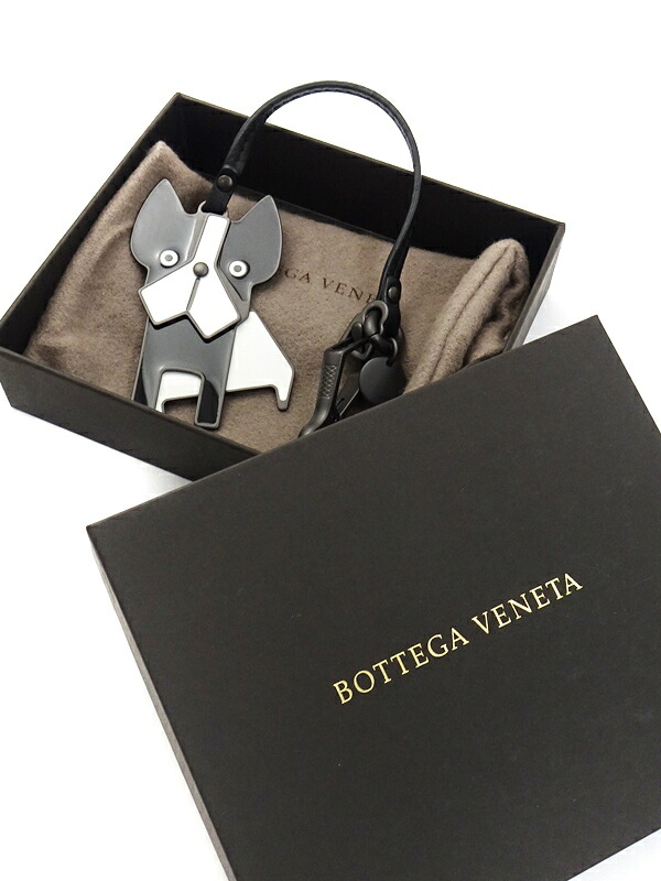 BOTTEGA VENETA】ボッテガヴェネタ『ボストンテリア チャーム ナッパ