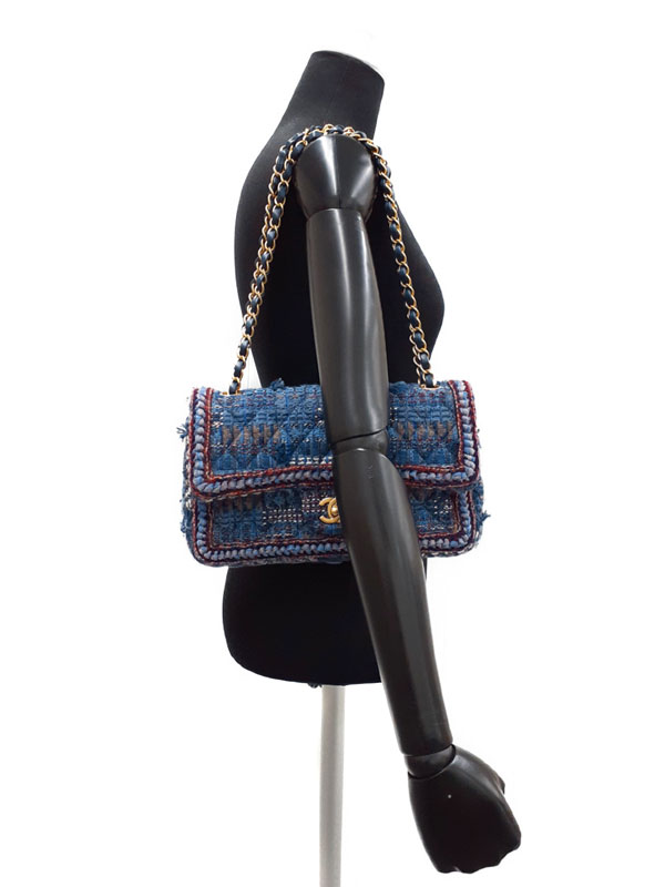 CHANEL】シャネル『ツイード チェーンショルダーバッグ』レディース 1