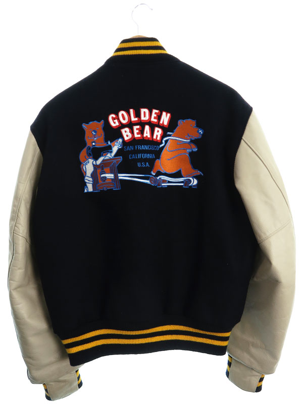 Golden Bear】【アメリカ製】【アウター】ゴールデンベア『レザー切替