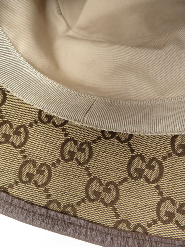 GUCCI】【GGキャンバス フェドラ バケットハット】【イタリア製