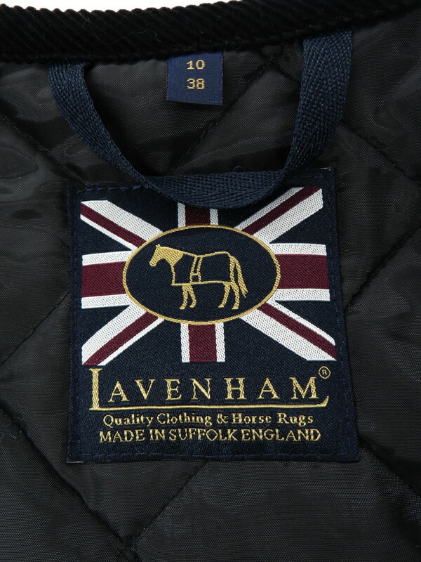LAVENHAM】ラベンハム『ノーカラー 中綿キルティングコート size10 38