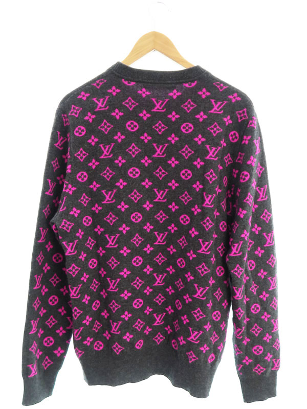 LOUIS VUITTON】ルイヴィトン『モノグラム カシミヤ 長袖ニット sizeXL
