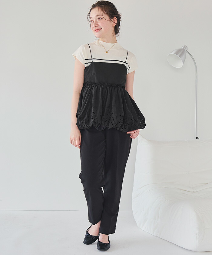 楽天市場】コットン刺繍レースキャミソールトップス トップス