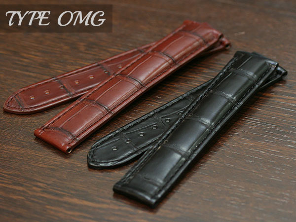 フ*ー様 オメガ アリゲーター ラグ幅20mm Dバックル付 オメガ純正