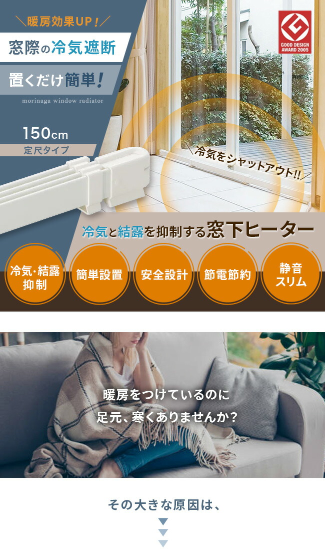 楽天市場】【特典あり】森永ウインドーラジエーター定尺タイプ 1500mm