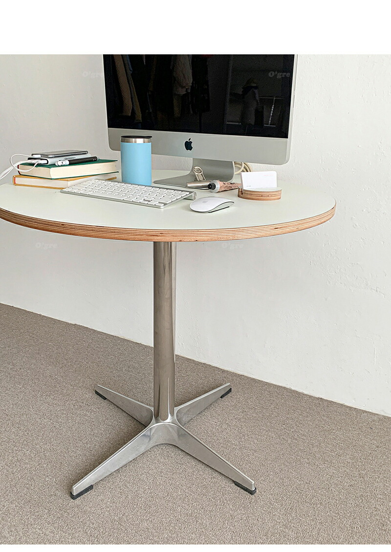 楽天市場】O'gre オグレ シラカバHPLホマイカ円形テーブル 韓国