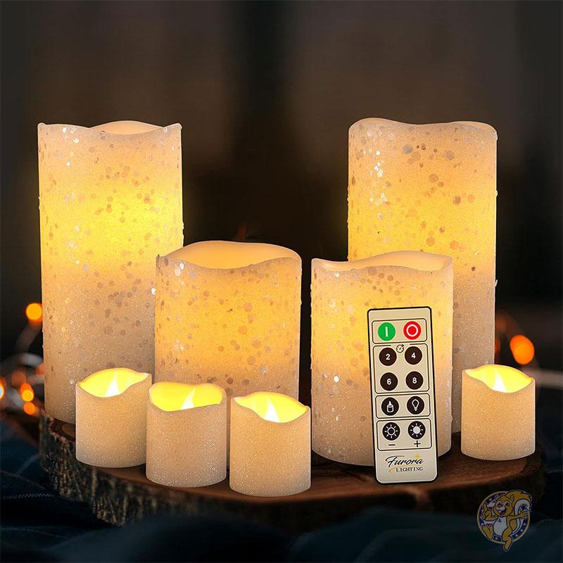 楽天市場】電池式フェイク キャンドル 8個セット ろうそく ロウソク