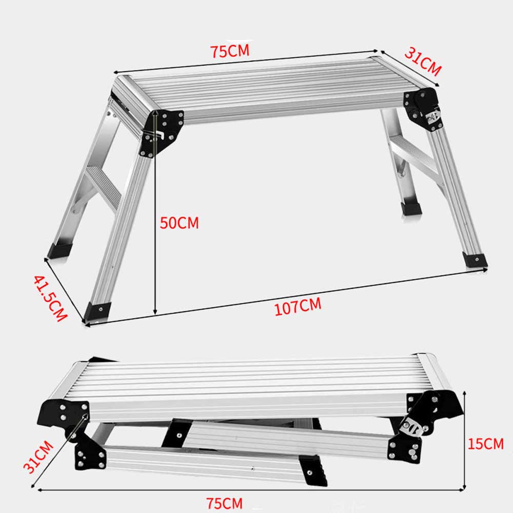 楽天市場】アルミ足場台 洗車台 軽量 アルミ脚立 立ち馬アルミ 作業台