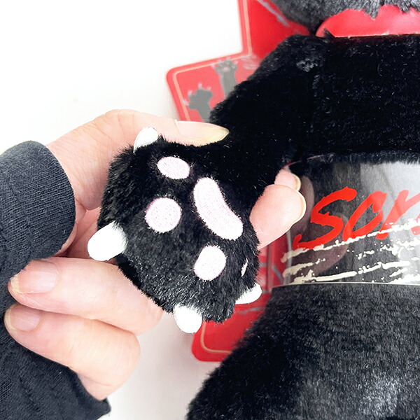 スクラッチ ぬいぐるみ MS スクラッチ 猫 ネコ インテリア ブラック