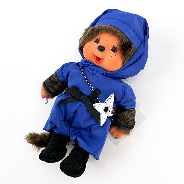 モンチッチ 忍者 ぬいぐるみ 和風 青