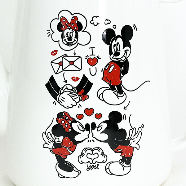 ディズニー ミッキー＆ミニー ホーローカフェポット キッチン Disney