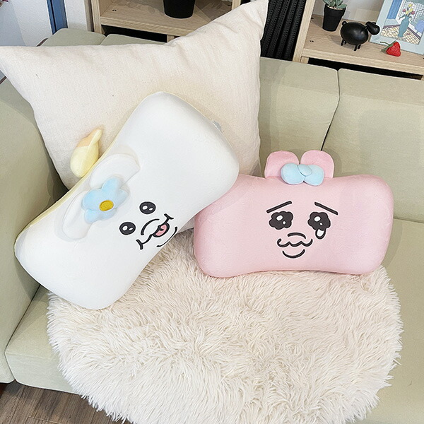 おぱんちゅうさぎ 低反発クッション ピンク 腰あて