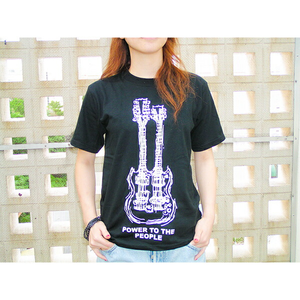 楽天市場】【送料無料】Tシャツ 半袖 Power tシャツ ギター ダブル