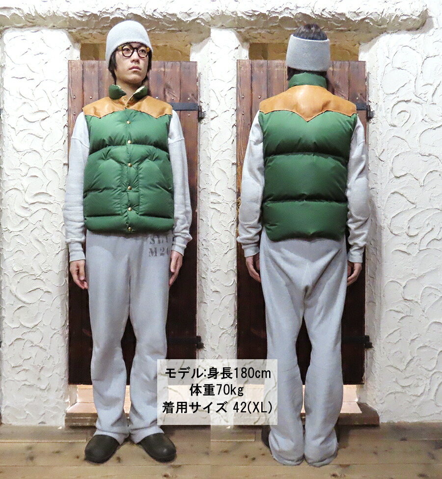 ウエアハウス WAREHOUSE ロッキーマウンテン ダウンベスト 2234 ROCKY