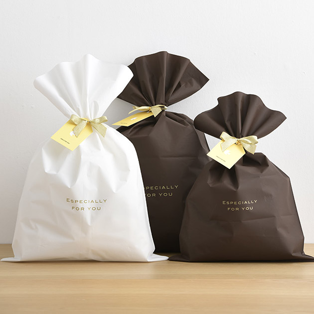 袋ラッピング(ブラウン) | こどもと暮らし