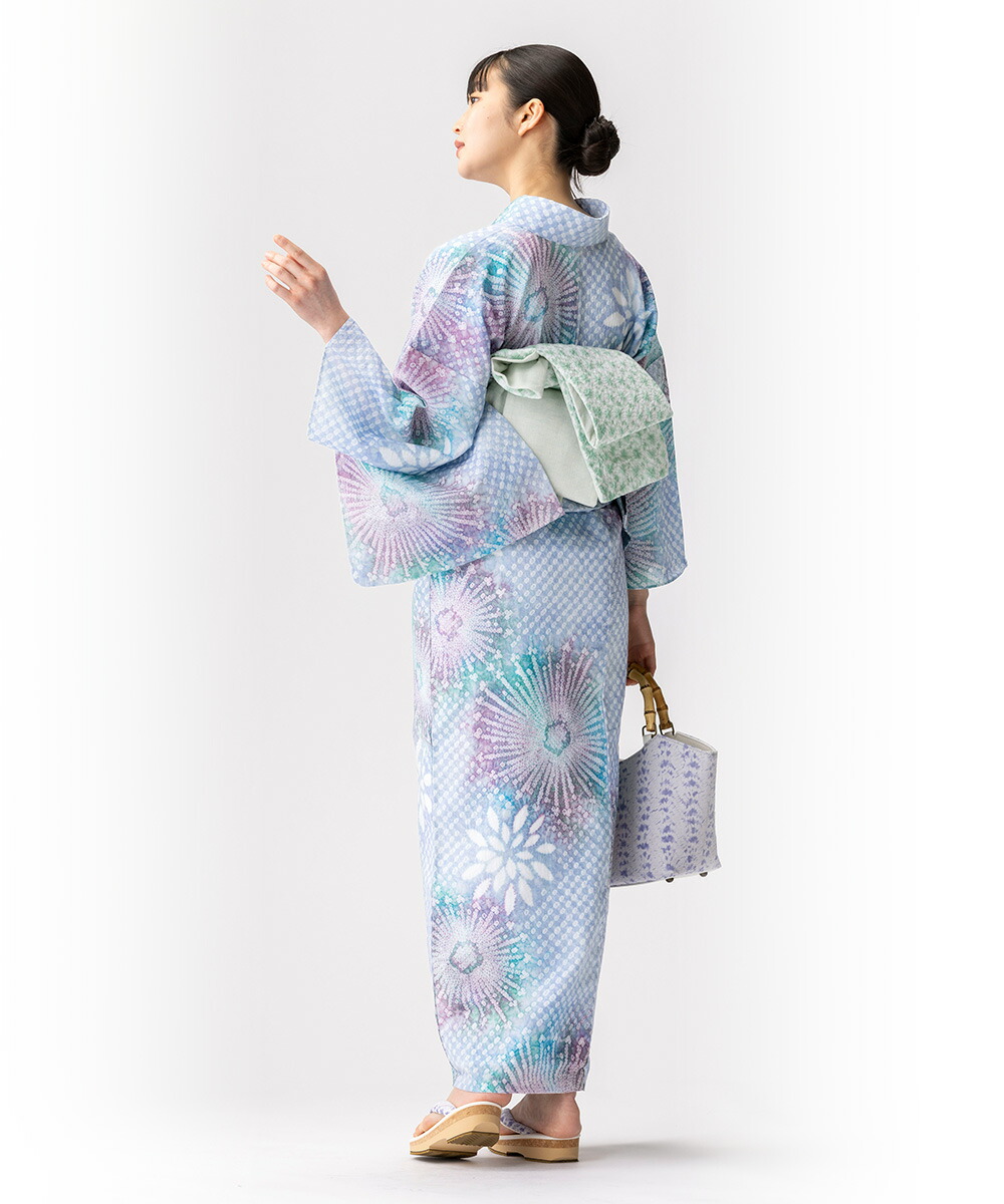 フリーサイズ】浴衣 有松絞り 2025 花火 | 有松絞り浴衣 ゆかた屋つゆくさ