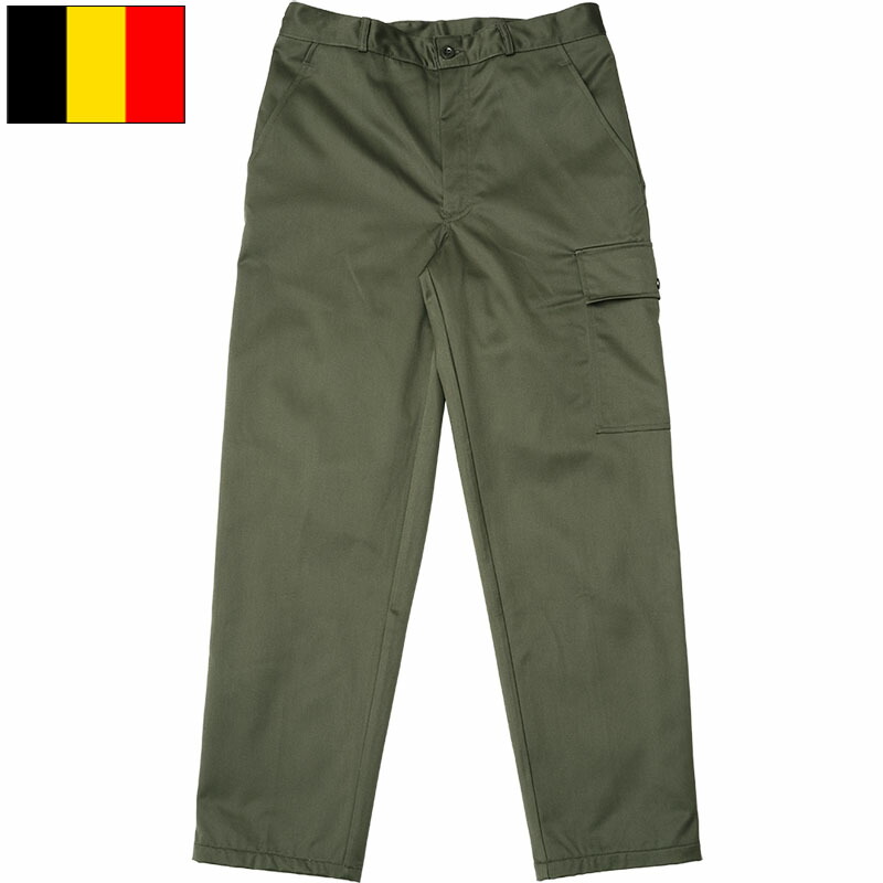 楽天市場】ベルギー軍 フィールドパンツ カーゴポケット付き オリーブ