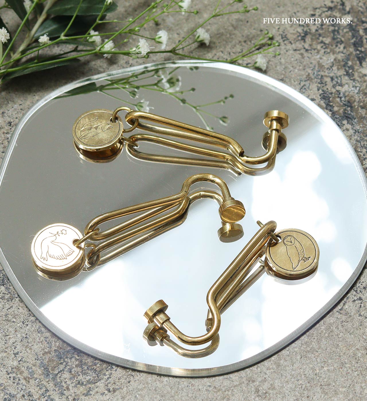 楽天市場】【公式】インブルーム ブラスキーホルダー(inbloom)3タイプ