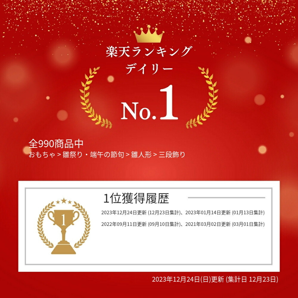 楽天市場】雛人形 久月 リカちゃん 三段飾り 五人飾り シリアル入 限定