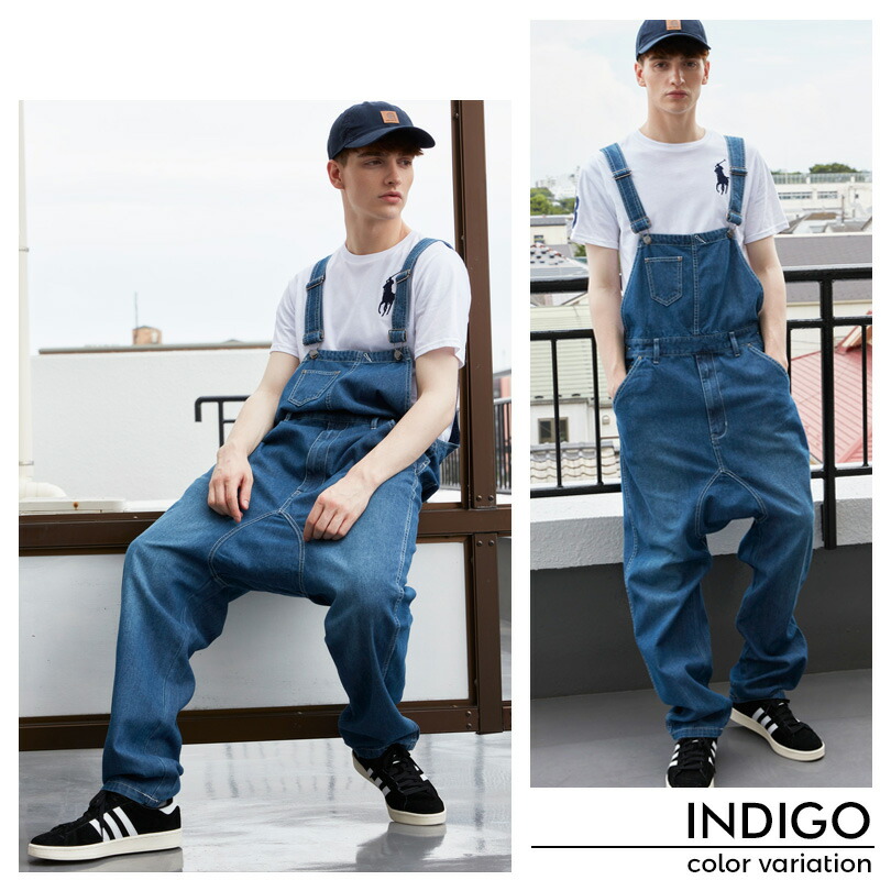 楽天市場】オーバーオール メンズ デニム【 送料無料 】全2色 新作