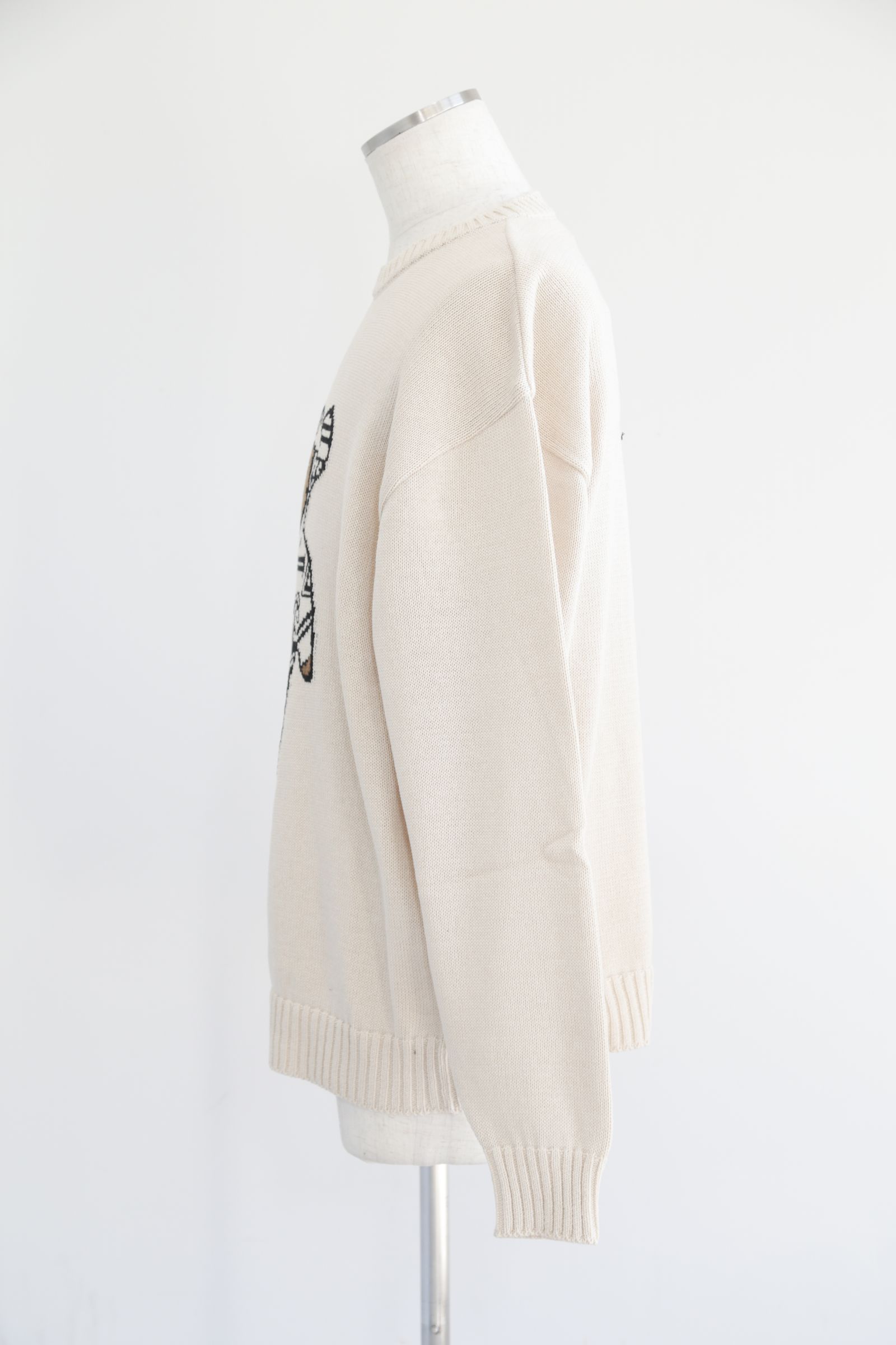 HYSTERIC GLAMOUR - HYSTERIC TEDDYジャカード セーター / ブラック