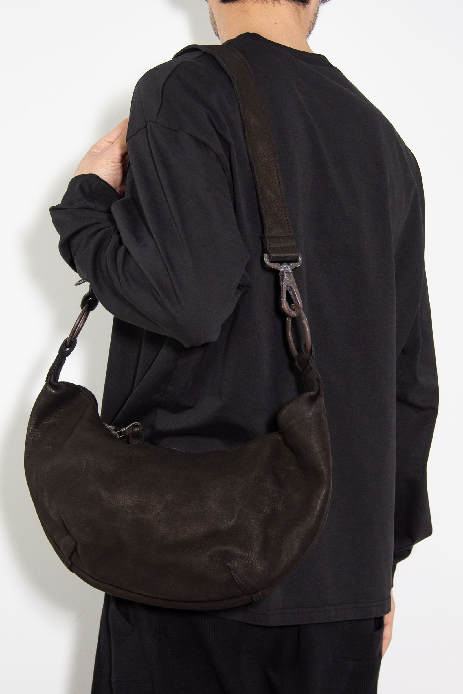 ISAMU KATAYAMA BACKLASH - JAPAN STEER GARMENT-DYED SHOULDER BAG