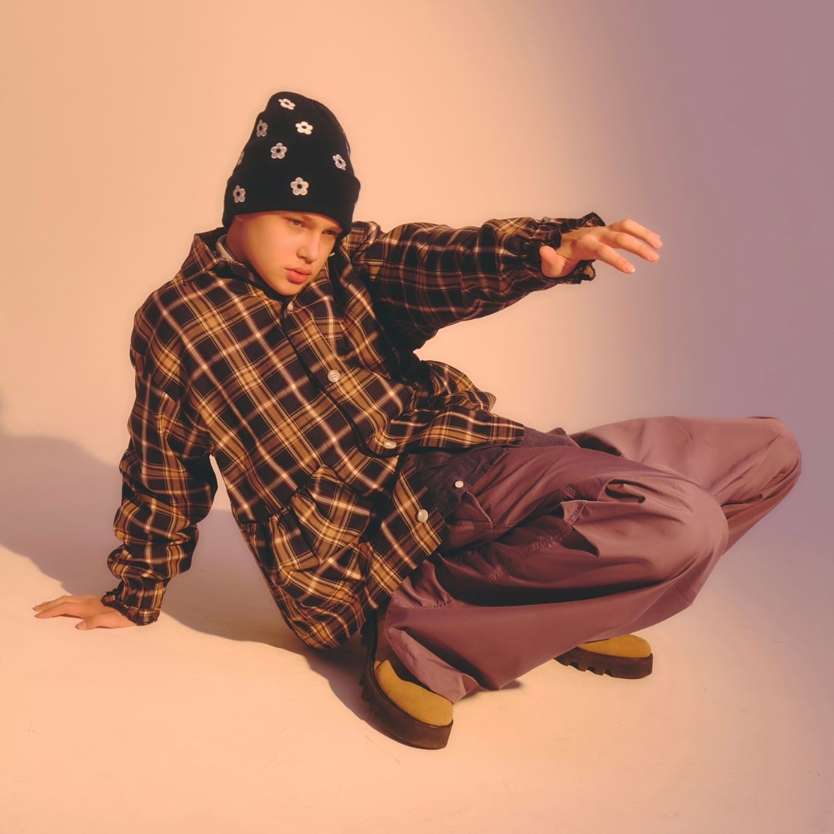 NICK GEAR - 【残りわずか】Flower Embroidery Beanie | ACRMTSM